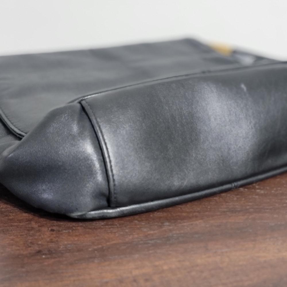 Jacqueline Ferrar Vintage Black Leather Shoulder Bag - Picture 13 of 15